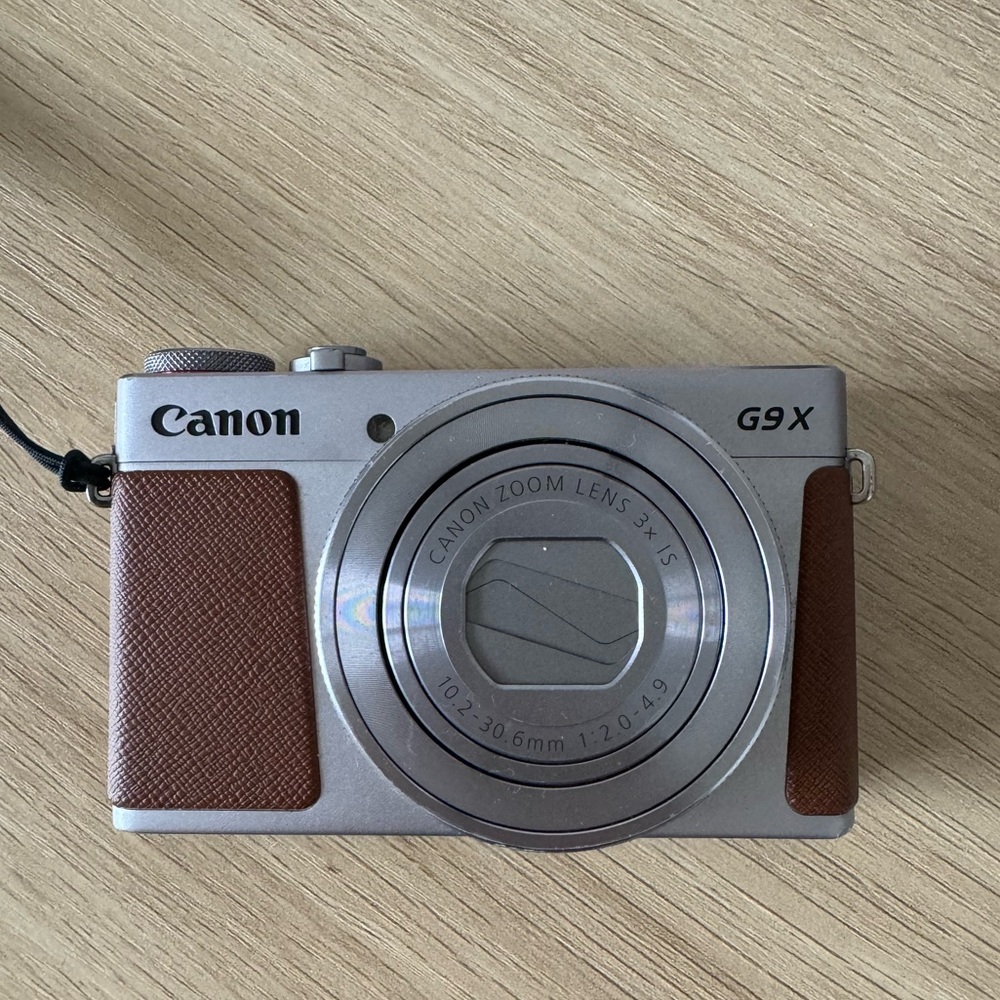Canon PowerShot G9 X Mark II Digital Camera 1” Sensor 3” LCD Wi-Fi Silver Brown